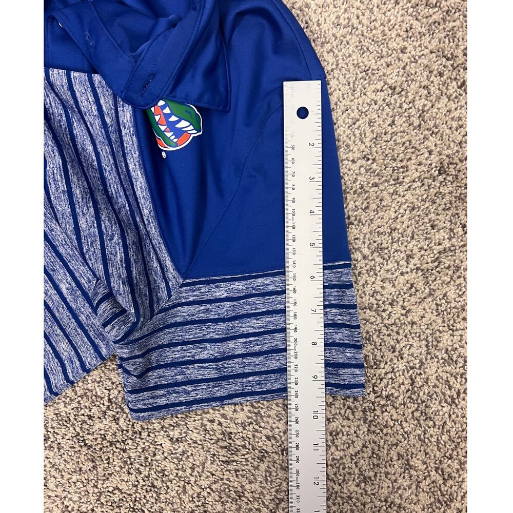 Fanatics‎ Mens XL Florida Gators Collegiate Athleisure Golf Striped Polo Shirt - Picture 9 of 10